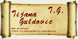 Tijana Guldović vizit kartica